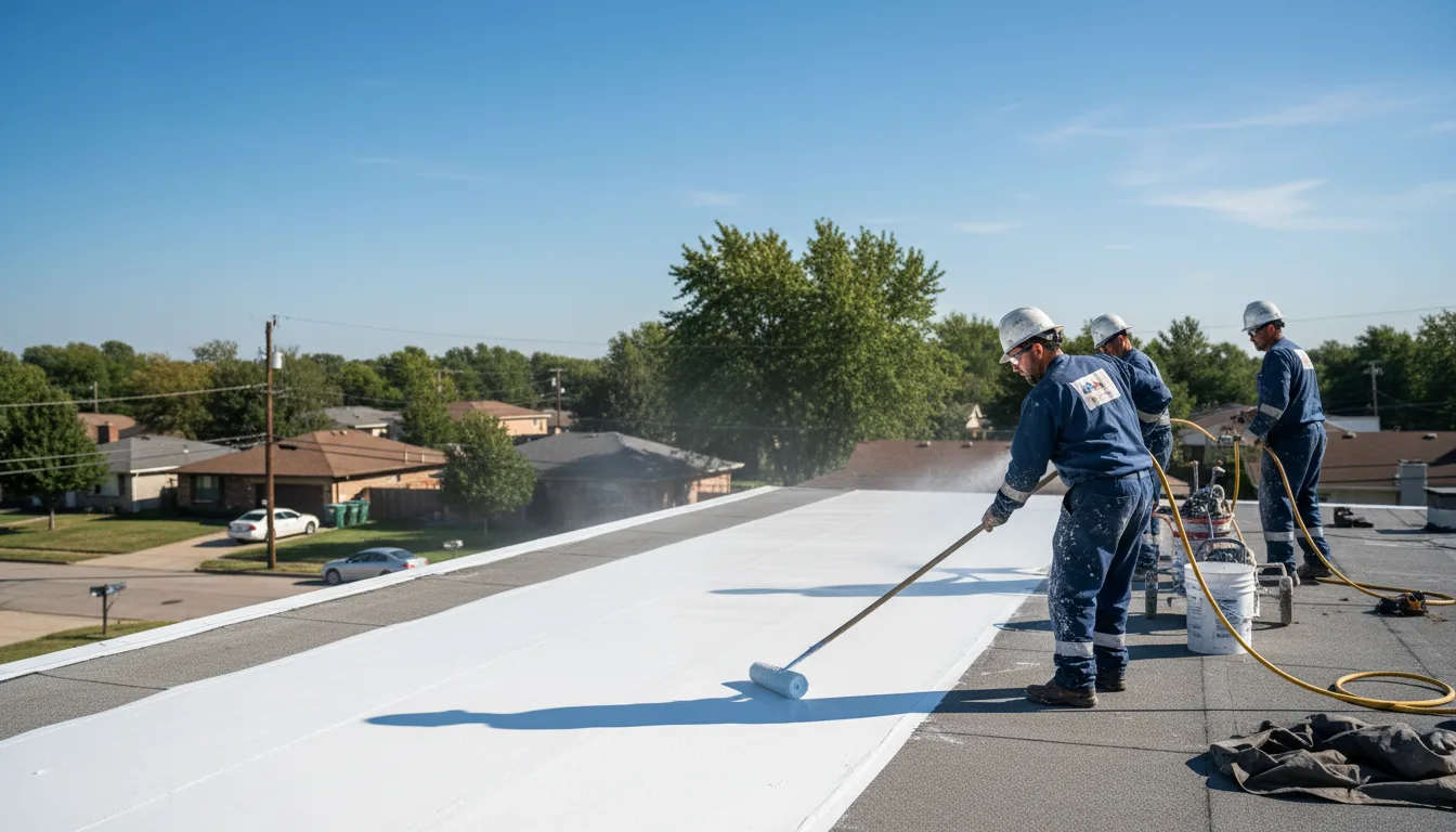 Commercial roof coating in May, TX near me